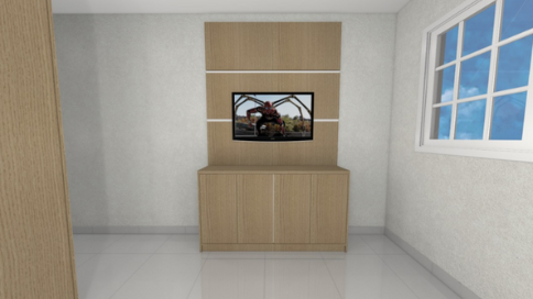 Sapateira com painel para TV